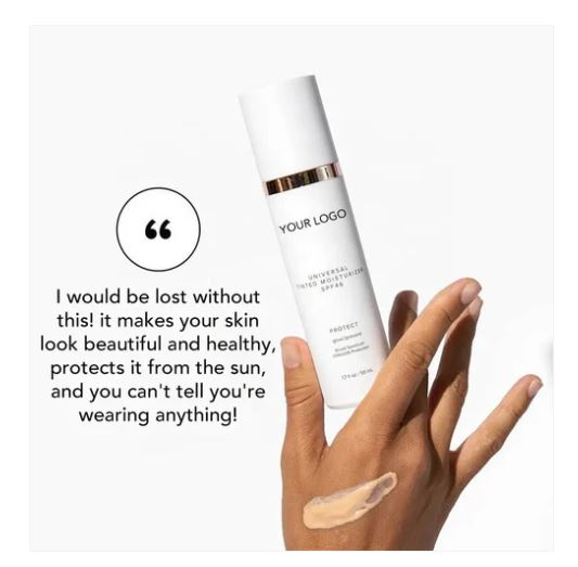 Second Skin Tinted Moisturizer w/Spf - MOQ 50 pcs
