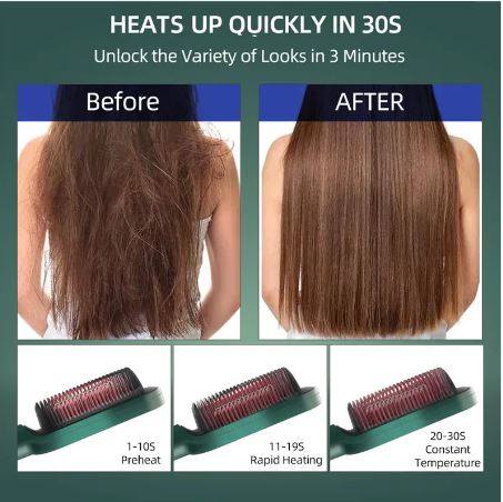 Professional Straightening Comb – Negative Ion Technology | MOQ 25