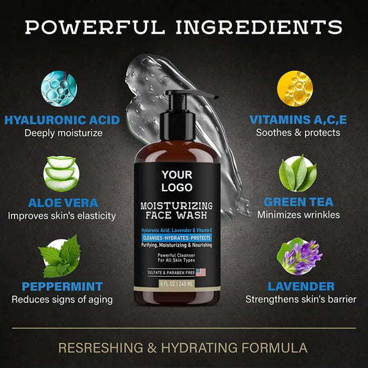 Moisturizing Face Wash for Men – Hydrating & Refreshing Formula
