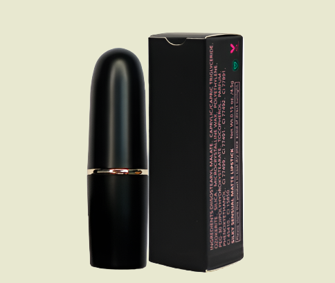 Velvet Matte Bullet Lipstick – Fearless Black with a Soft Touch Feel