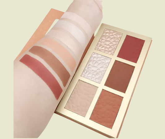 2-in-1 Blush & Highlighter Palette – Buildable, Blendable, Beautiful