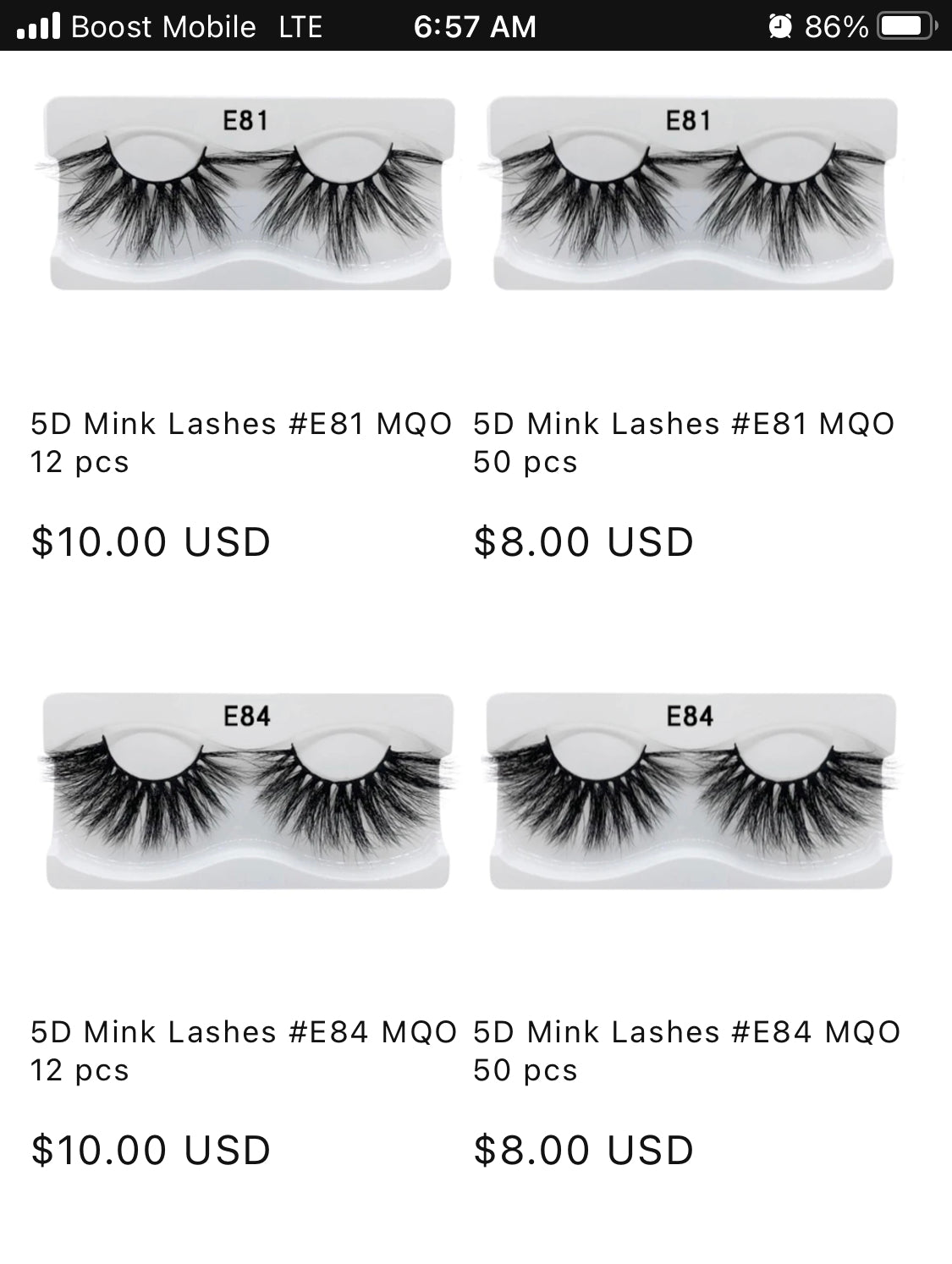 Lashes