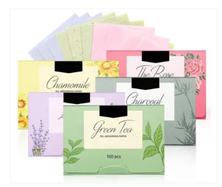 Peppermint Oil Blotting Sheets – Oil Control & Refreshing Scent | MOQ 200 pcs