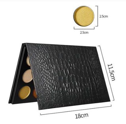 15 Shade Pro Eyeshadow Palette – Stylish Black Textured Packaging