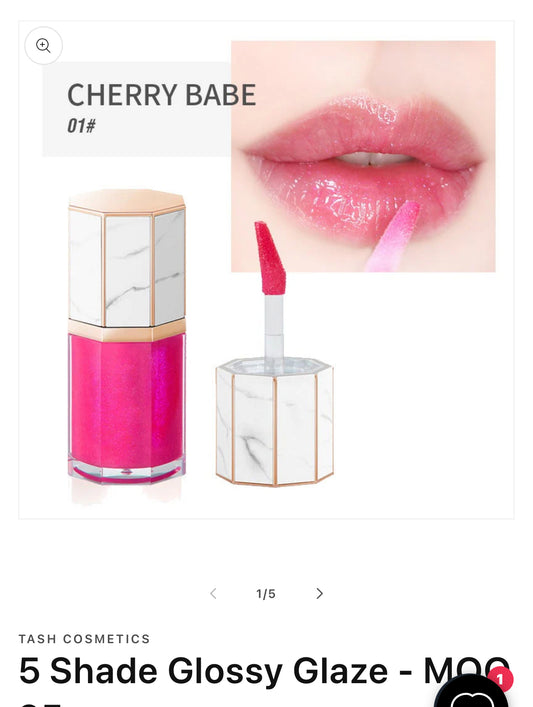 5 Shade Glossy Glaze - MQO 12 pcs