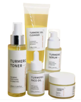Turmeric Skincare Set – 5-Step Natural Care | MOQ 50 pcs