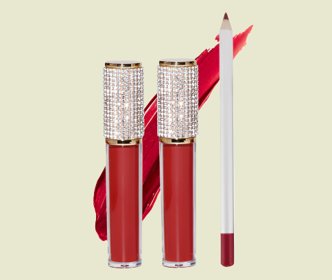 15 Shade 2 pc Diamond Bling Liquid To Matte Lip Kit w/Matching Liner