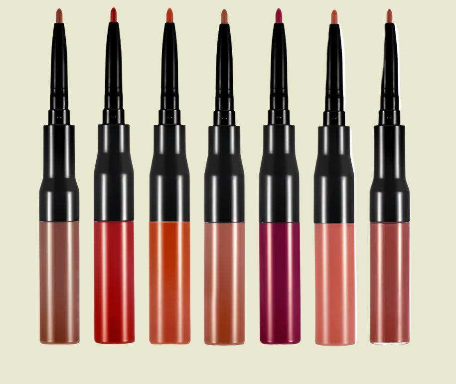 Double Ended Liquid To Matte Lipstick w/Built In Lip Liner