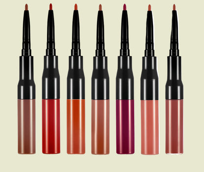 Double Ended Liquid To Matte Lipstick w/Built In Lip Liner