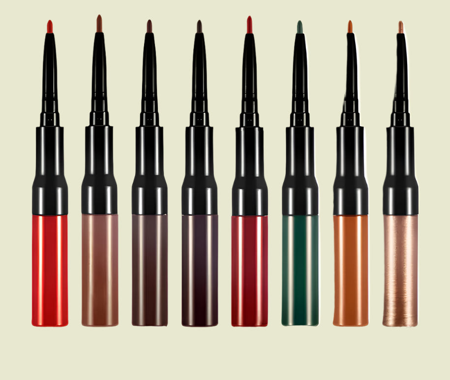 Double Ended Liquid To Matte Lipstick w/Built In Lip Liner