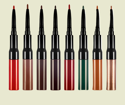 Double Ended Liquid To Matte Lipstick w/Built In Lip Liner