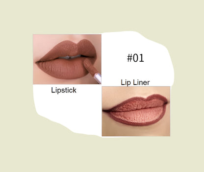 Double Ended Liquid To Matte Lipstick w/Built In Lip Liner